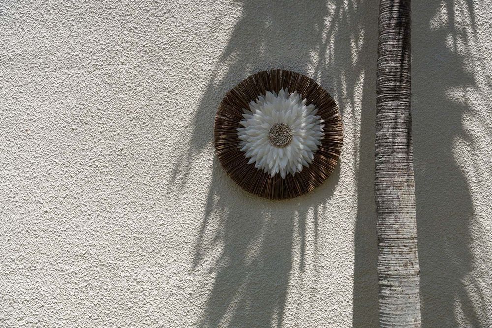 Autres décorations murales - Le Juju en Plumes D'alang - Blanc Naturel - BAZAR BIZAR LIVING