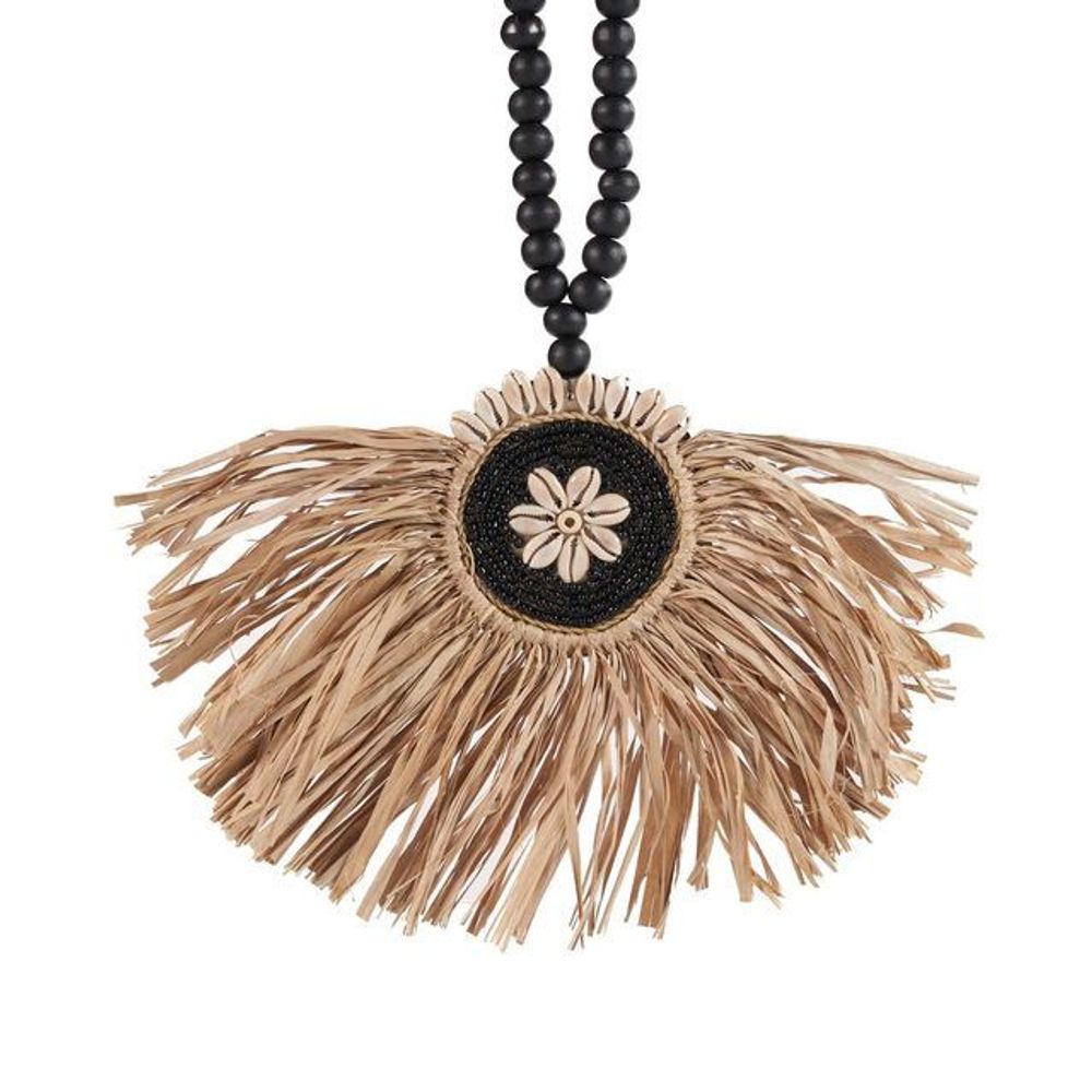 Objets de décoration - Le Pompon Tassel Raffia Mahkota - Noir Naturel - BAZAR BIZAR LIVING