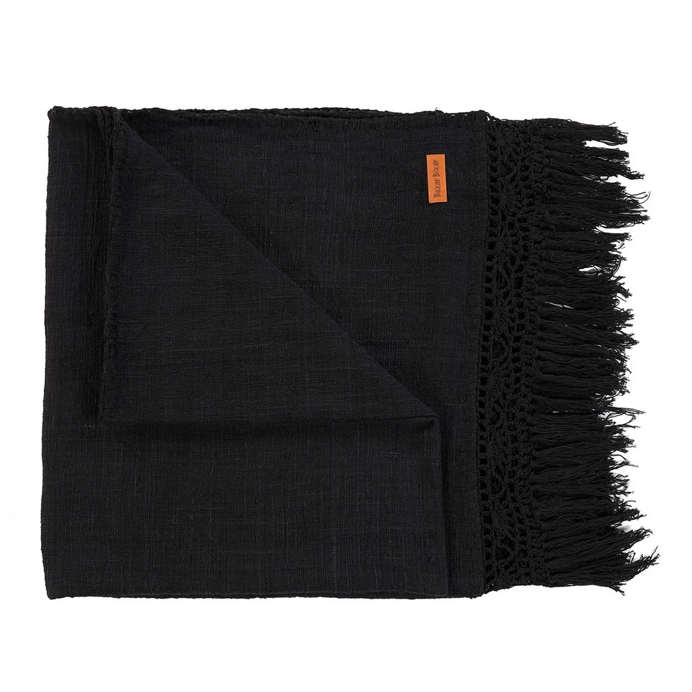 Plaids - Le Plaid Gypsy - Noir - BAZAR BIZAR LIVING