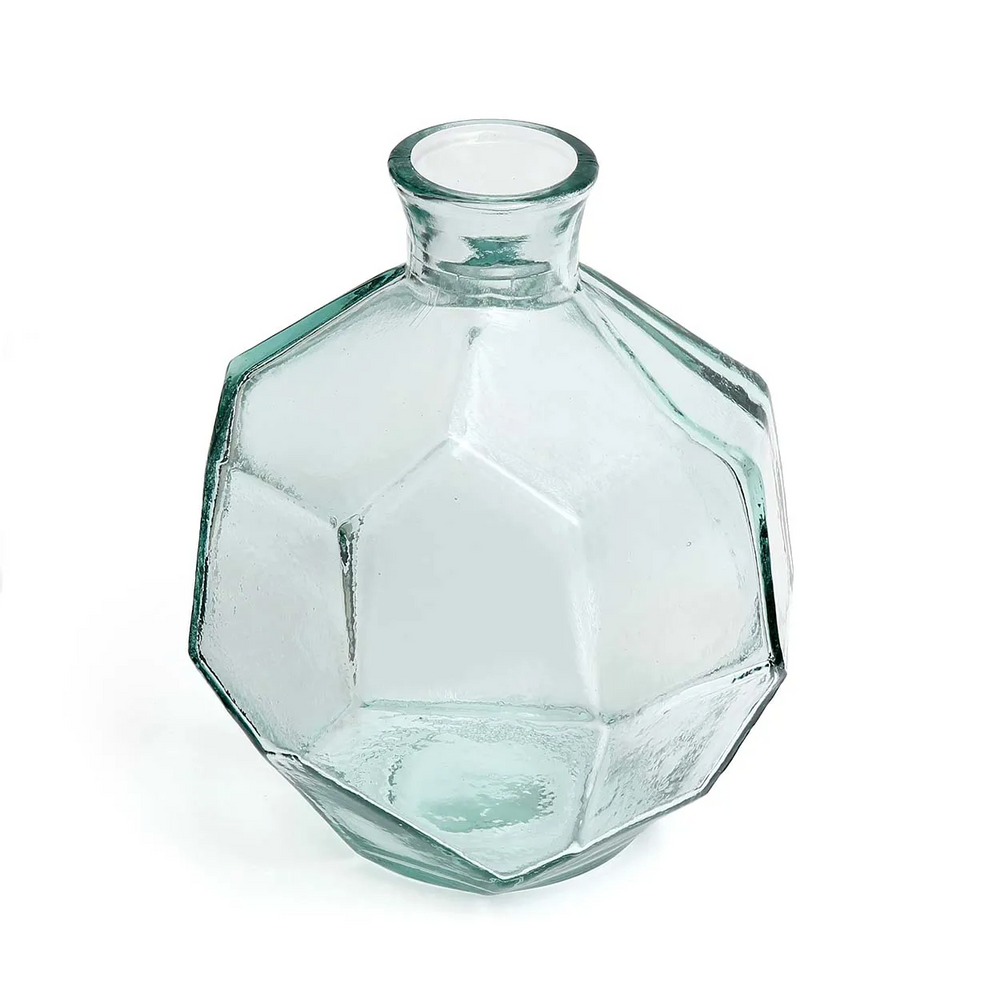 Vases - The Round Origami Vase - Blue - BAZAR BIZAR LIVING