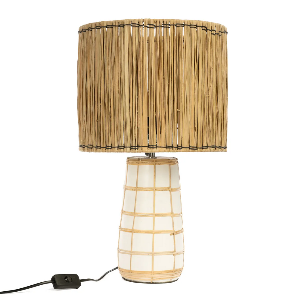 Table lamps - The Molokai Table Lamp - White Natural - BAZAR BIZAR LIVING
