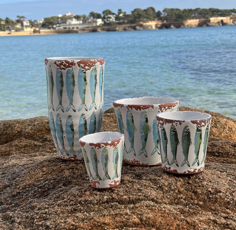 Candles - Ceramic Fish candle FREESIA/PEAR and LIME/SALT size L - WAX DESIGN - BARCELONA