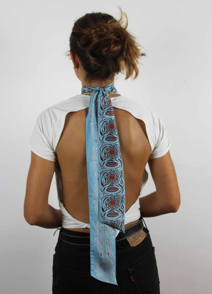Scarves - Les Bandeaux Slash Les Belles Vagabondes Silk Scarf - LES BELLES VAGABONDES
