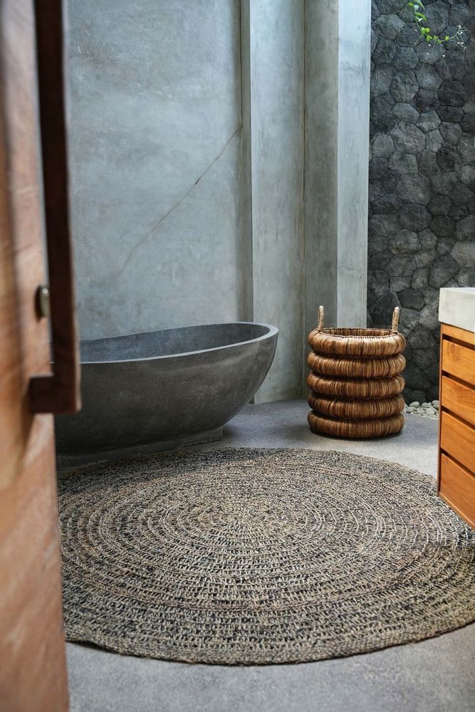 Rugs - The Seagrass Carpet - Natural Black - 200 - BAZAR BIZAR LIVING