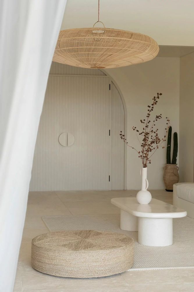 Assiettes au quotidien - L'énorme pouf, naturel - BAZAR BIZAR LIVING