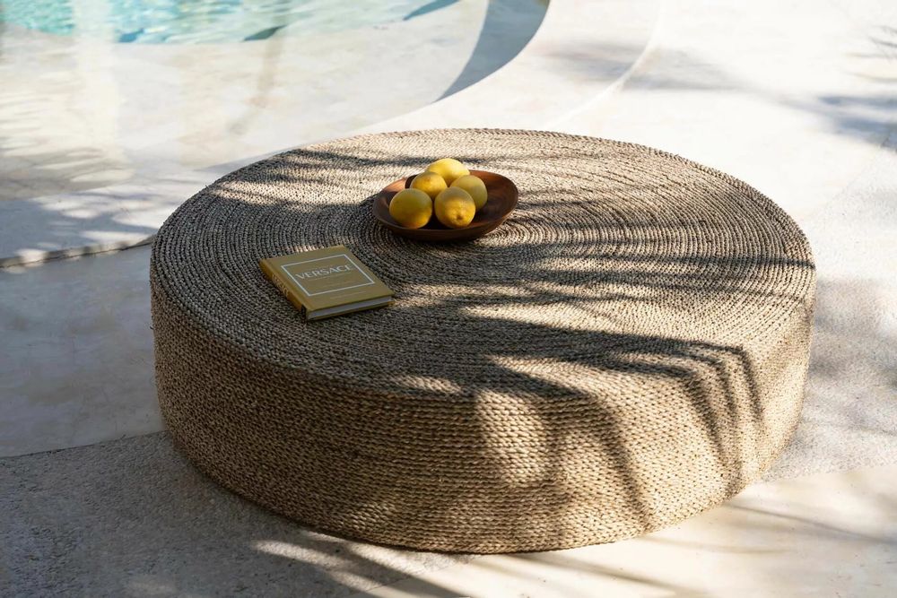 Assiettes au quotidien - L'énorme pouf, naturel - BAZAR BIZAR LIVING