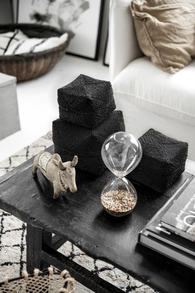 Coffrets et boîtes - Le Panier Perlé - Noir - L - BAZAR BIZAR LIVING