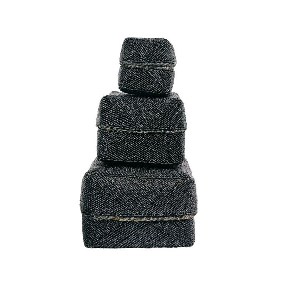 Coffrets et boîtes - Le Panier Perlé - Noir - L - BAZAR BIZAR LIVING