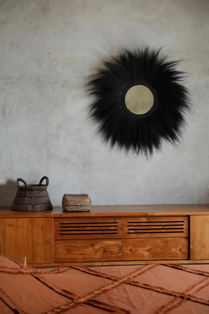 Miroirs - Le Miroir Simba - Noir - L - BAZAR BIZAR LIVING