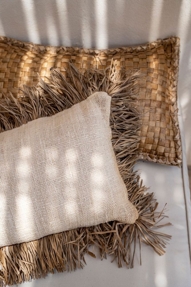 Cushions - The Saint Tropez Cushion Cover - Natural White - 30x50 - BAZAR BIZAR LIVING
