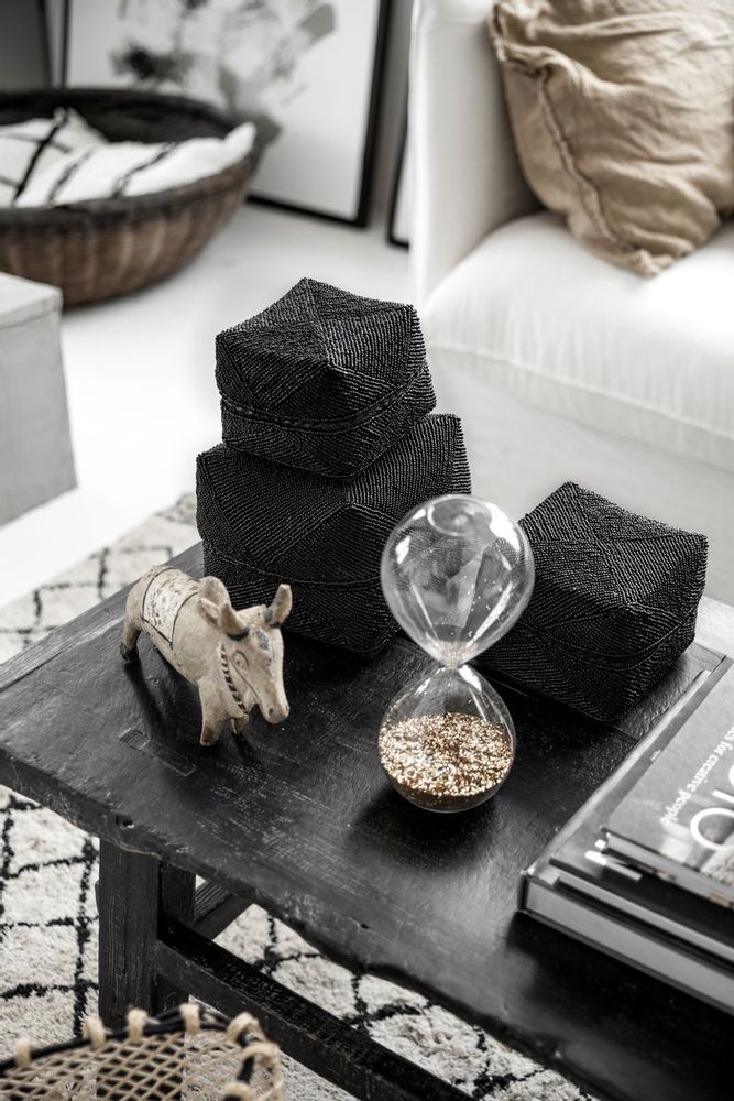 Coffrets et boîtes - Le Panier Perlé - Noir - S - BAZAR BIZAR LIVING