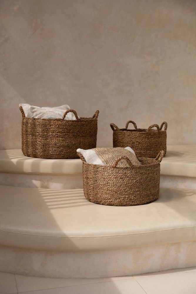 Storage boxes - Les Quatre Mains Baskets - Natural - S - BAZAR BIZAR LIVING