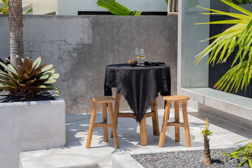 Linge de table textile - La Nappe en Lin - Noir - 180x300 - BAZAR BIZAR LIVING