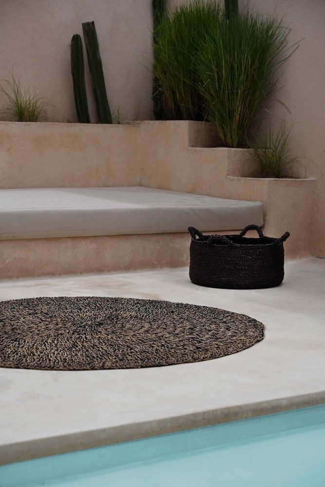 Tapis - Le Tapis Seagrass - Naturel Noir - 150 - BAZAR BIZAR LIVING