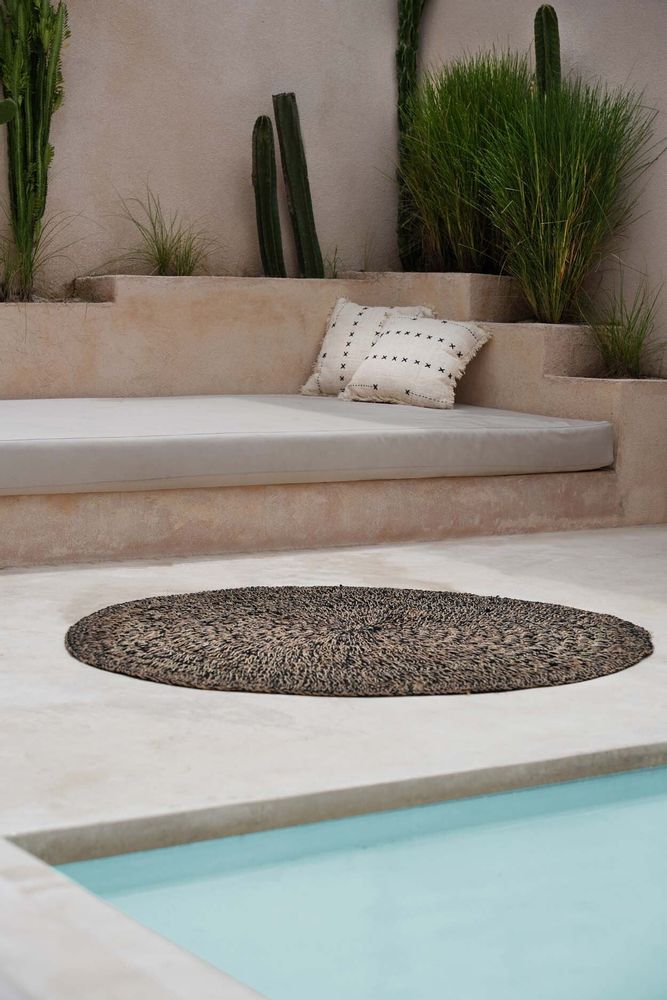Tapis - Le Tapis Seagrass - Naturel Noir - 150 - BAZAR BIZAR LIVING