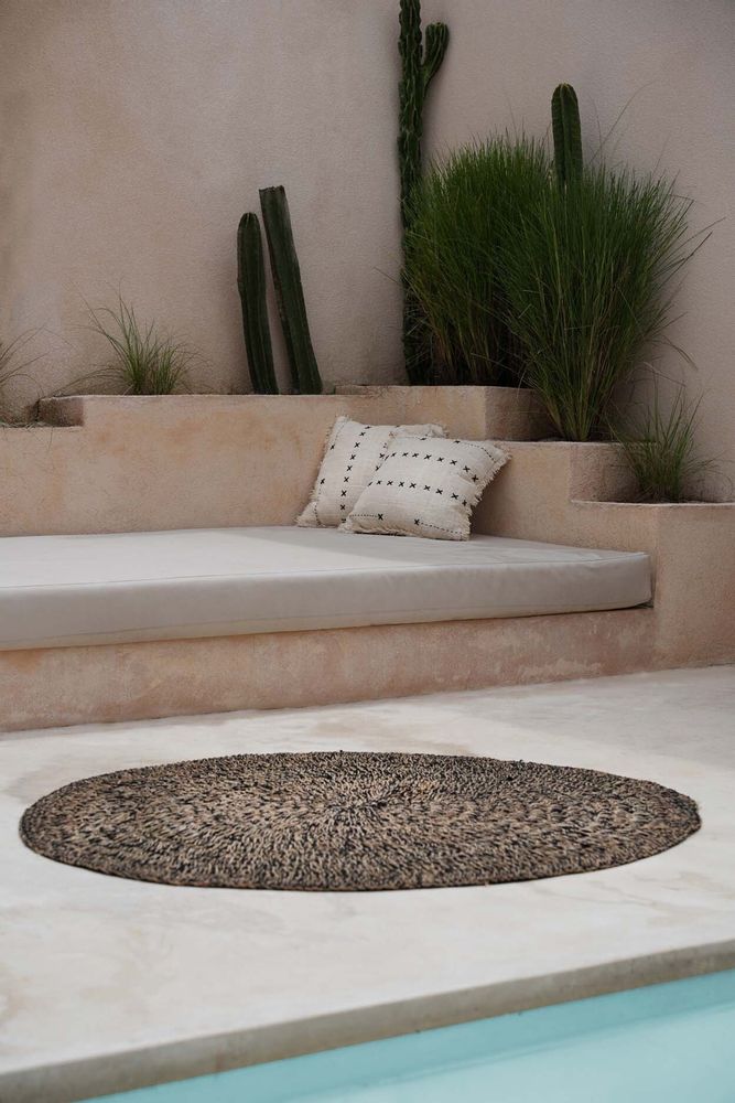 Tapis - Le Tapis Seagrass - Naturel Noir - 150 - BAZAR BIZAR LIVING