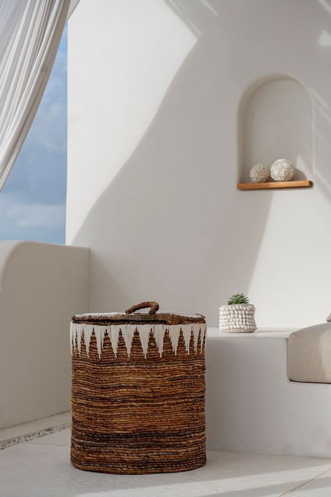 Paniers à linge - Le Panier de Linge Banana Stitched - M - BAZAR BIZAR LIVING