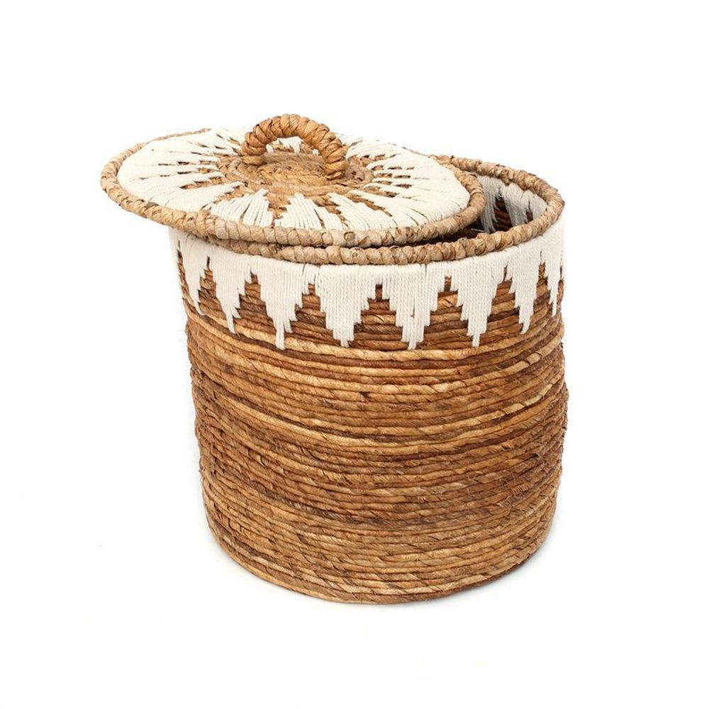 Paniers à linge - Le Panier de Linge Banana Stitched - M - BAZAR BIZAR LIVING