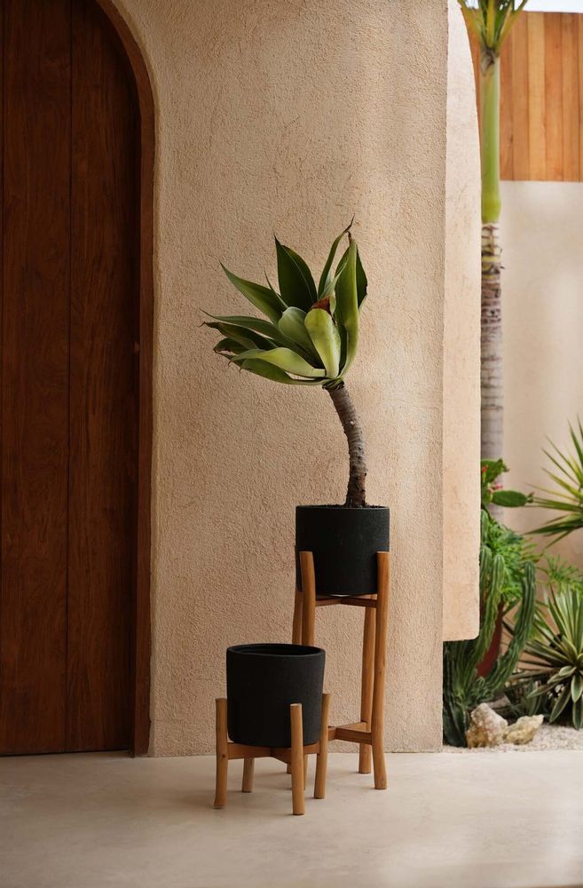 Vases - The Charcoal High - Black Natural - L - BAZAR BIZAR LIVING
