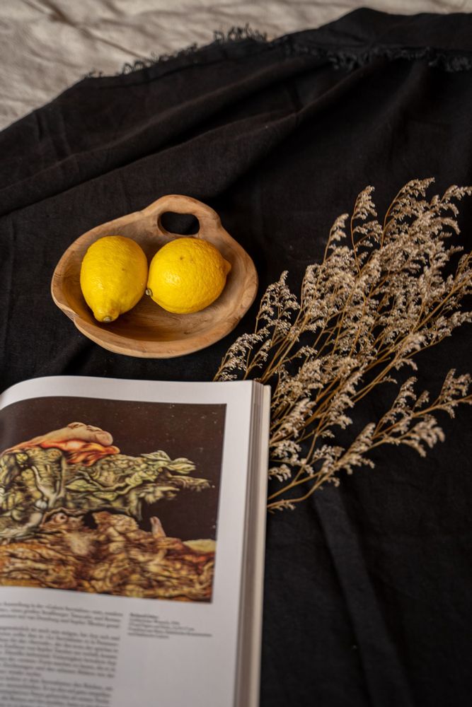 Table linen - The Linen Tablecloth - Black - 150x250 - BAZAR BIZAR LIVING