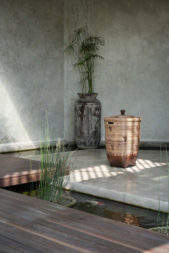 Laundry baskets - The Colonial Laundry Basket - Natural Brown - XL - BAZAR BIZAR LIVING
