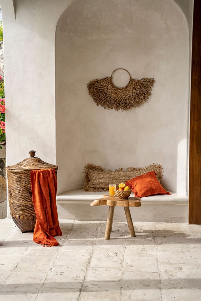 Laundry baskets - The Colonial Laundry Basket - Natural Brown - XL - BAZAR BIZAR LIVING