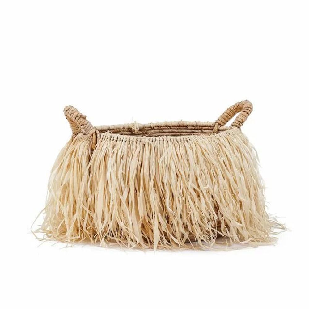 Storage boxes - The Raffia Basket - L - BAZAR BIZAR LIVING