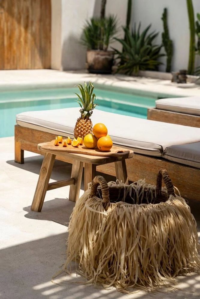Storage boxes - The Raffia Basket - L - BAZAR BIZAR LIVING