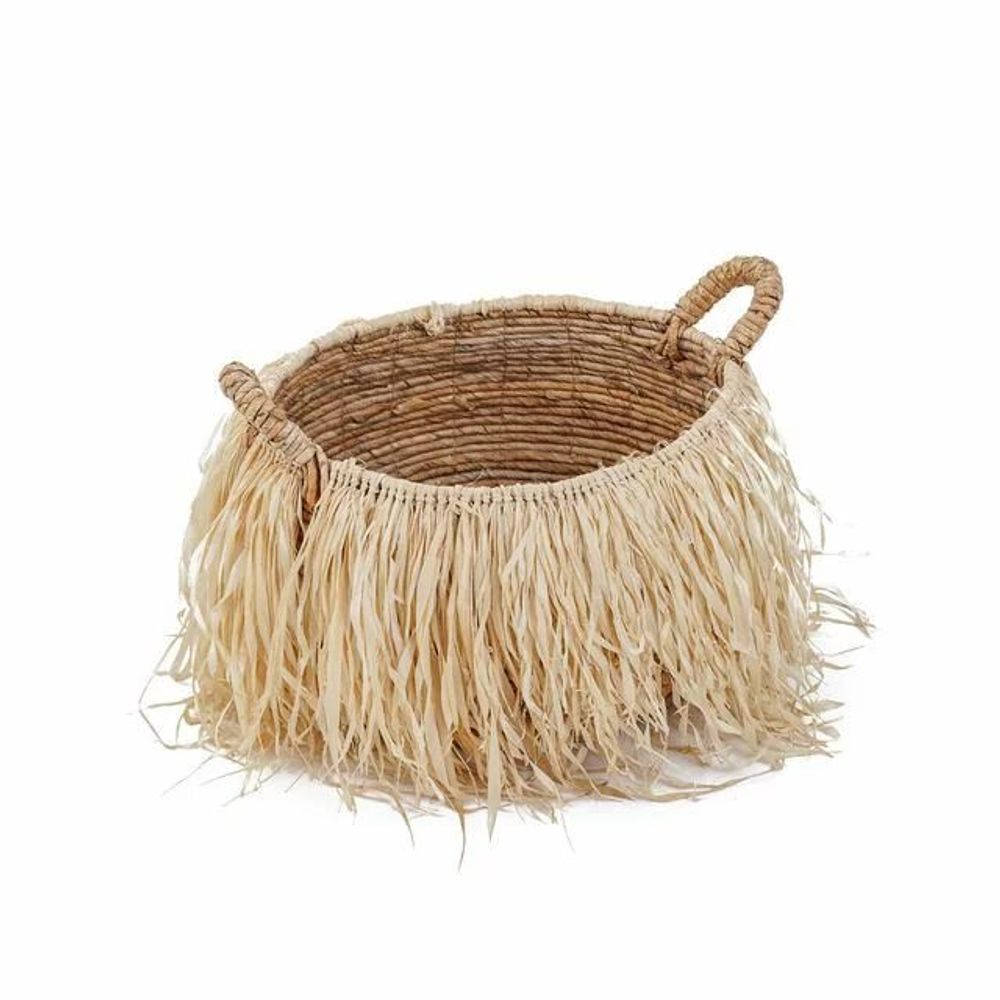 Storage boxes - The Raffia Basket - L - BAZAR BIZAR LIVING