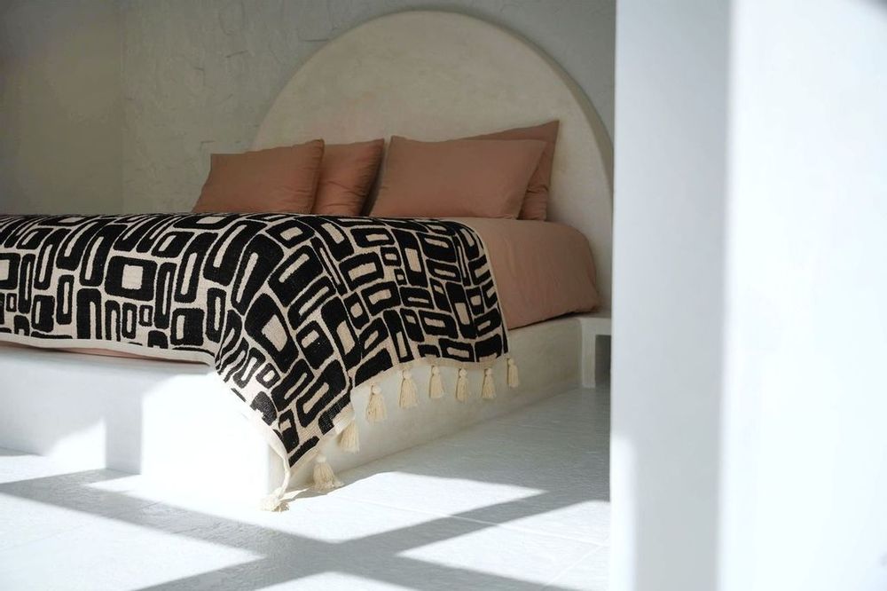 Plaids - Le Plaid Aztec - Naturel Noir - BAZAR BIZAR LIVING