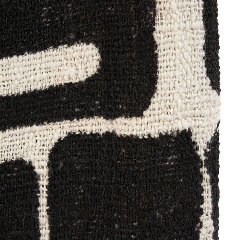 Plaids - Le Plaid Aztec - Naturel Noir - BAZAR BIZAR LIVING