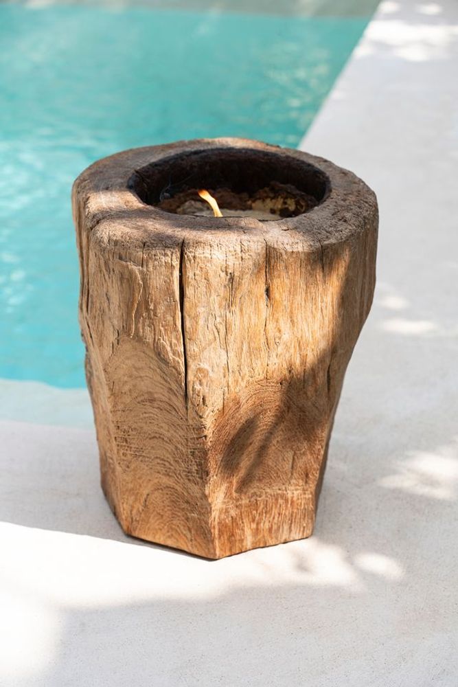 Bougeoirs et photophores  - Le Tronc de Bougie - Naturel - BAZAR BIZAR LIVING