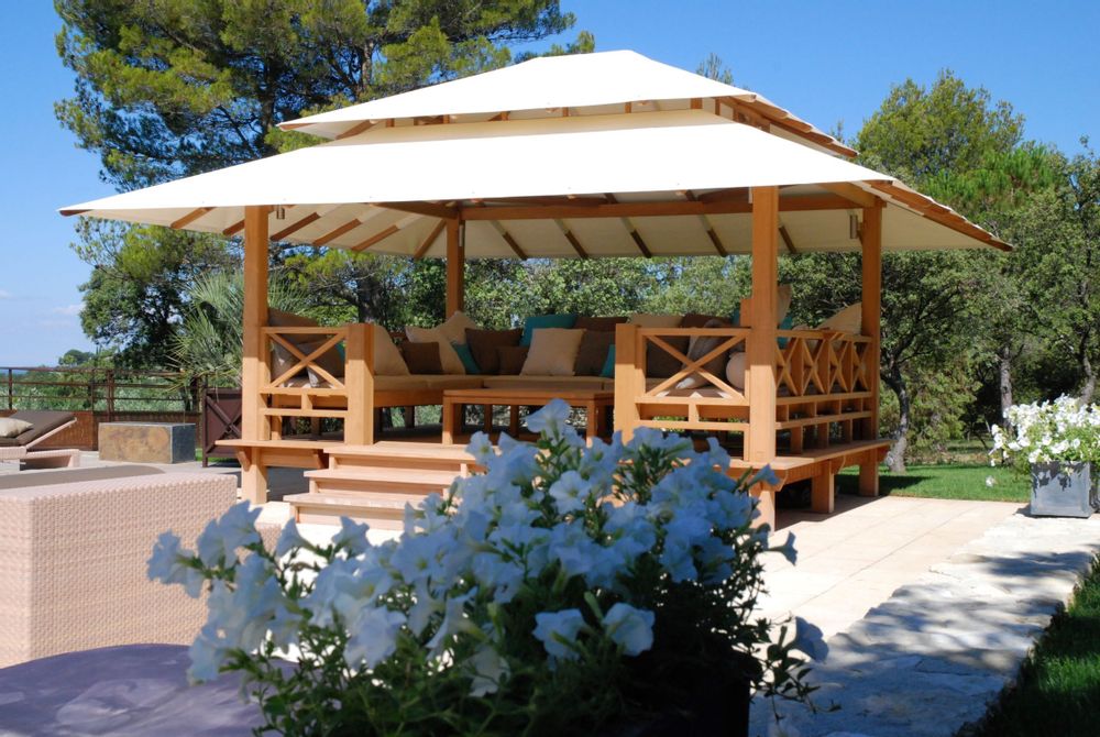 Arbors - SUNSET - pergola, lounge, gazebo, pavillon, pool house, sunshade - HONEYMOON