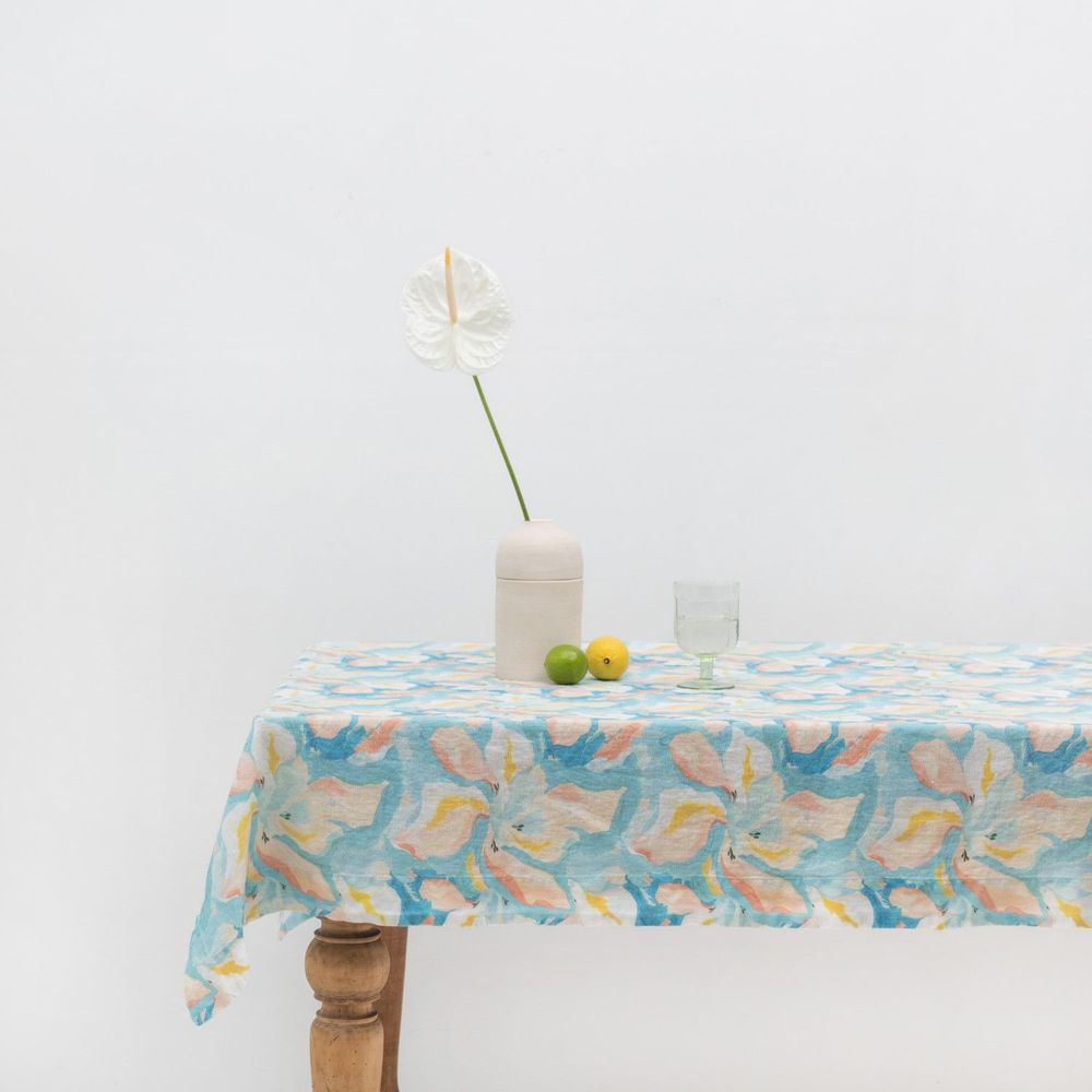 Linge de table textile - Nappe en lin Pastel Iris - LINEN TALES
