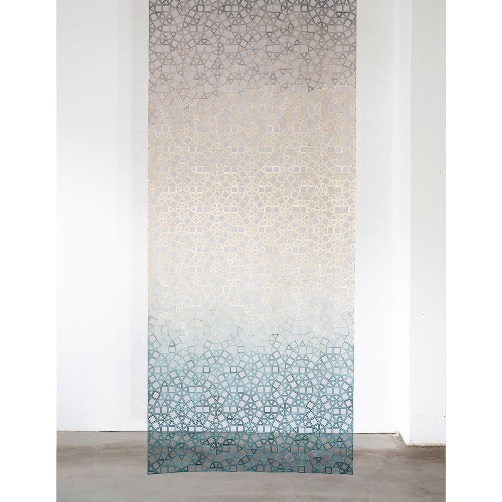 Pièces uniques - Écrans dégradés en bois et textile - ELISA STROZYK