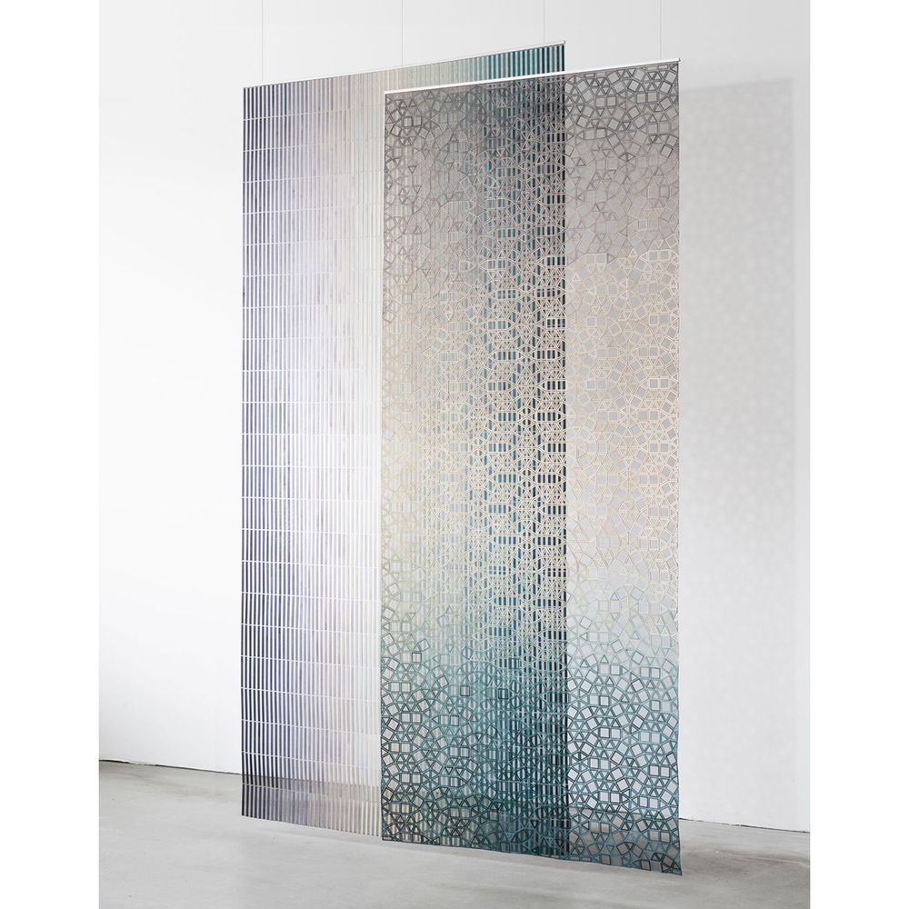 Pièces uniques - Écrans dégradés en bois et textile - ELISA STROZYK