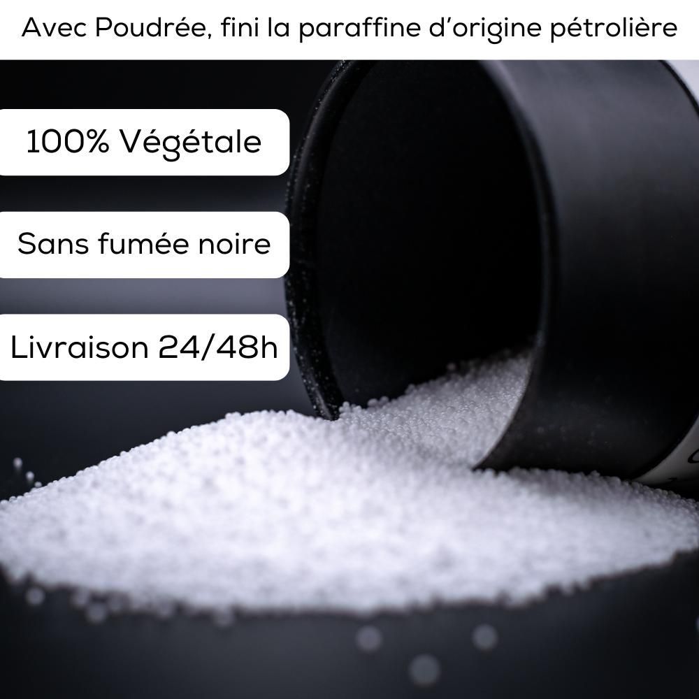 Candles - Pearled wax candle - 500gr - POUDRÉE PARIS