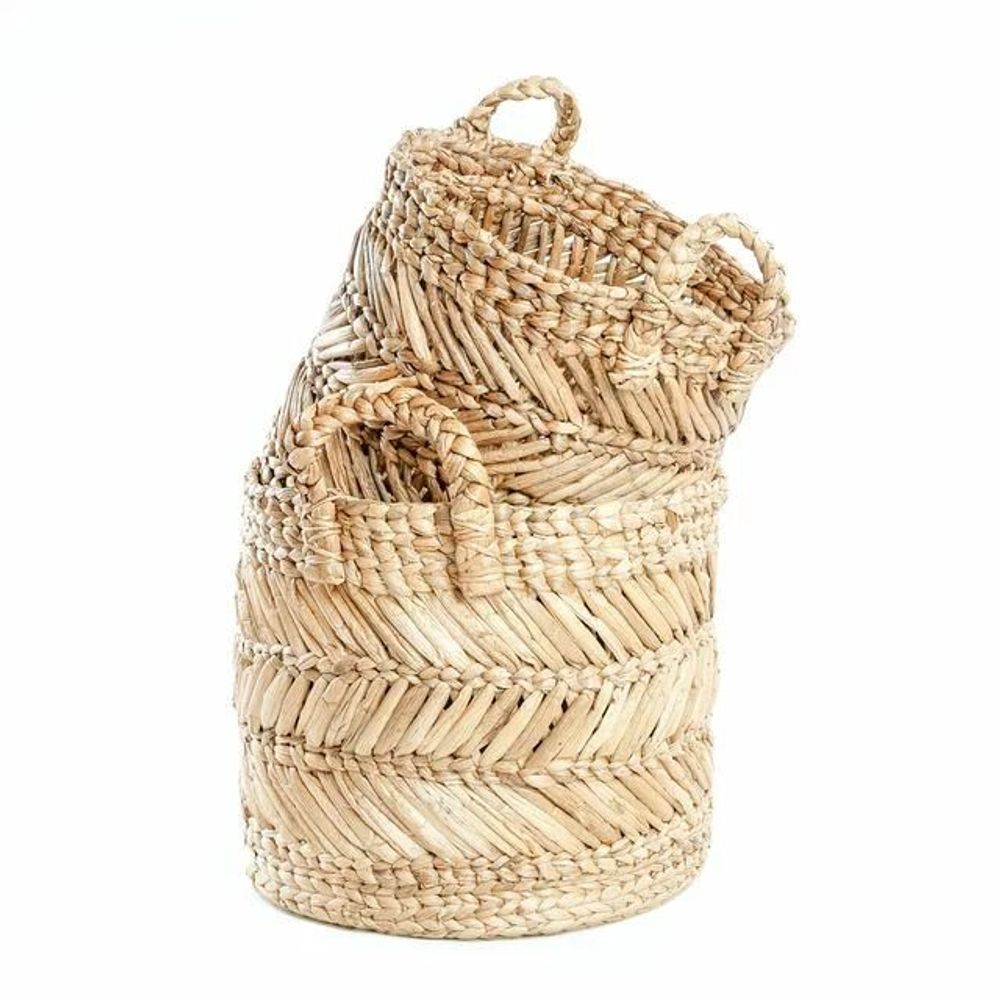 Boîtes de rangement - Le Panier Zigzag Banana - L - BAZAR BIZAR LIVING