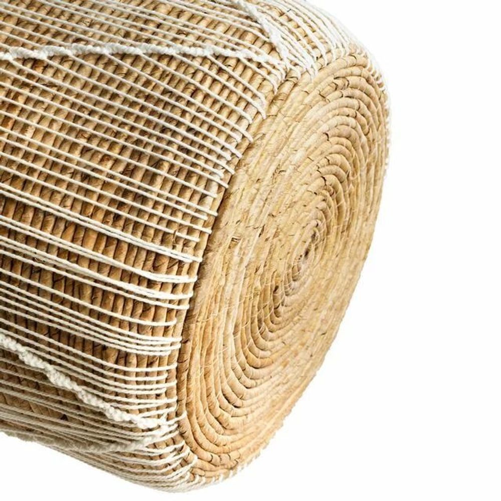 Boîtes de rangement - Le Panier Macramé Stitches Droits - Naturel Blanc - M - BAZAR BIZAR LIVING