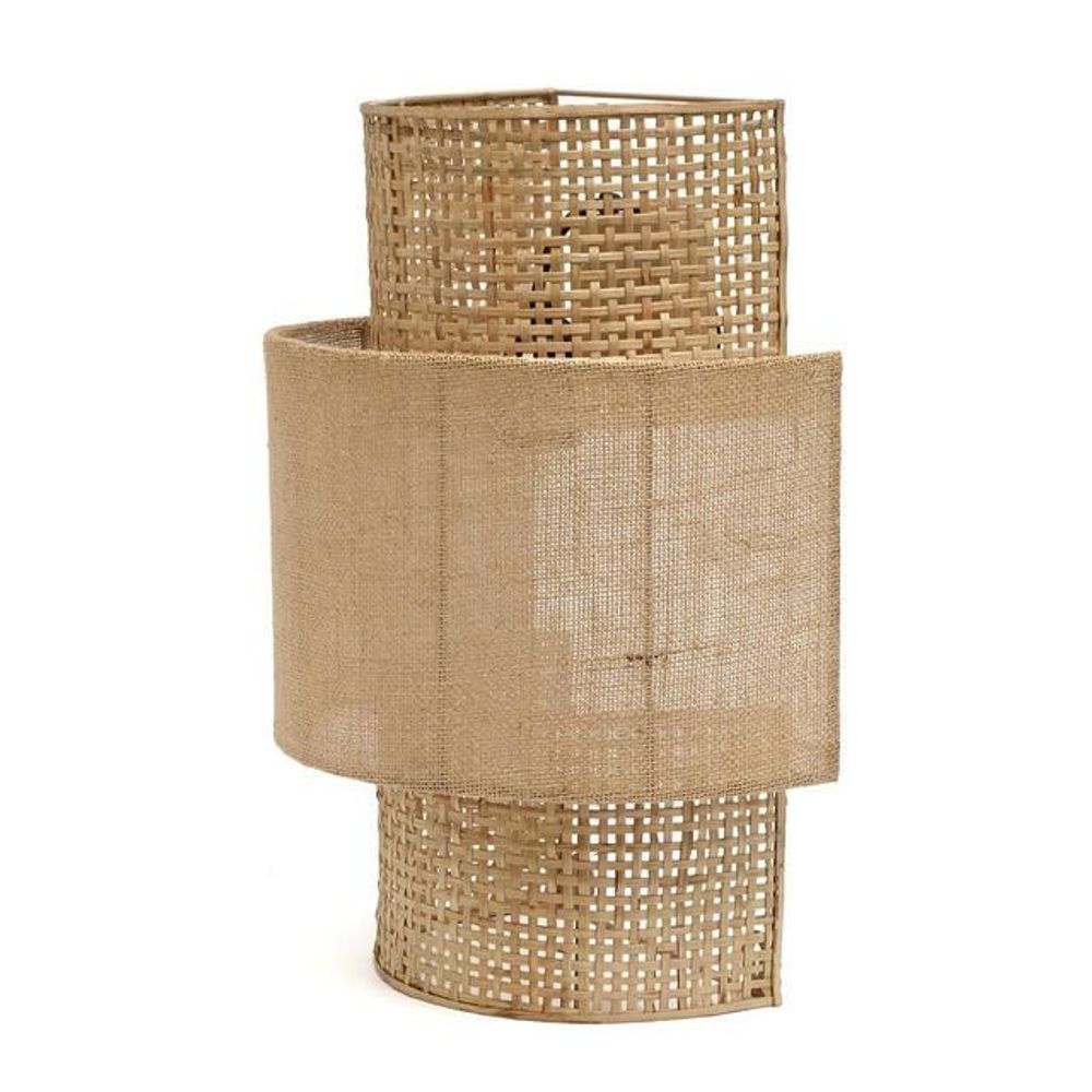 Wall lamps - The Bolly Jute Wall Lamp - Natural - M - BAZAR BIZAR LIVING