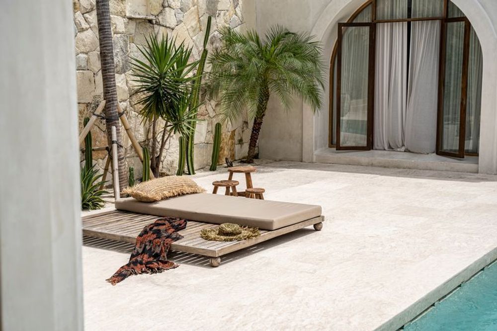 Coussins - Le Coussin Raffia Rectangulaire - Naturel - 35x100 - BAZAR BIZAR LIVING