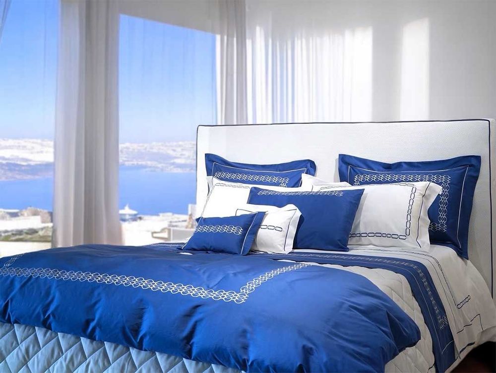 Bed linens - Sky Blue and Beverly Hills - MAISON CLAIRE