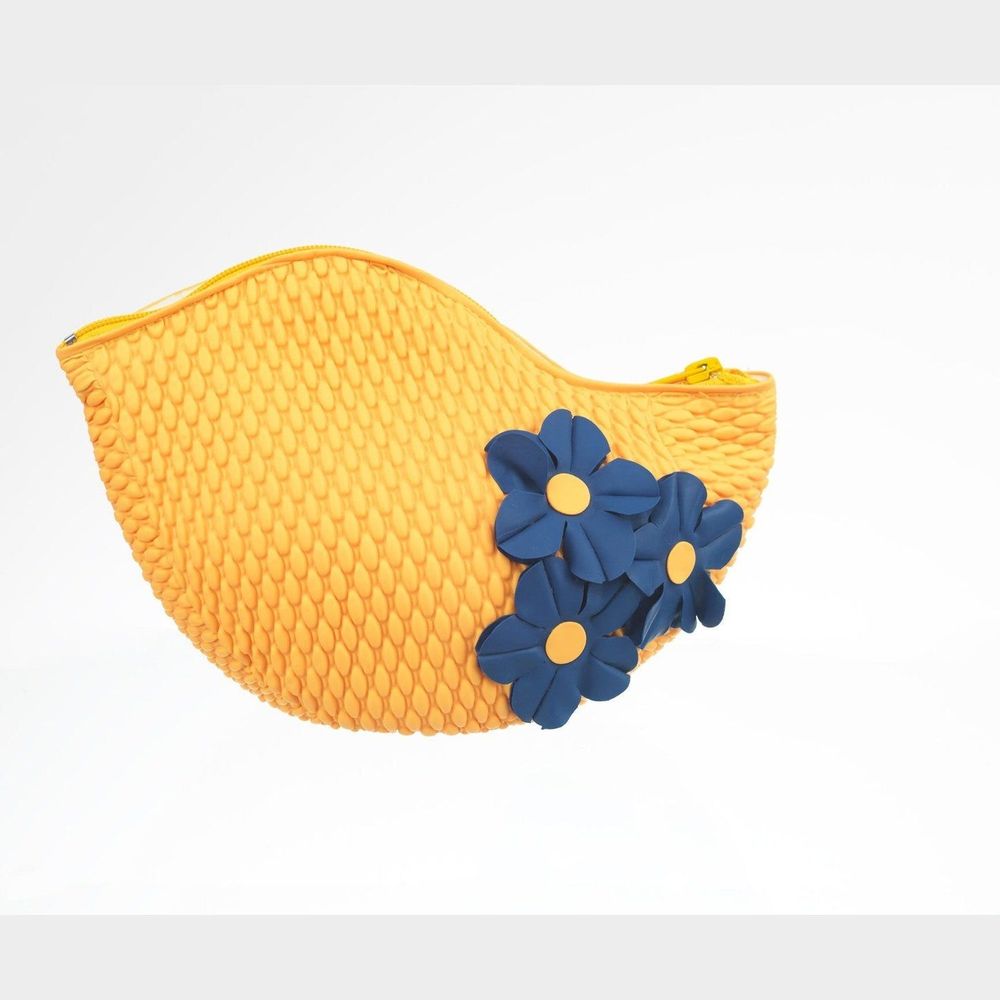 Bags and totes - Orange Vintage 3 Flowers Swim Bag - KORES ACCESSORIES