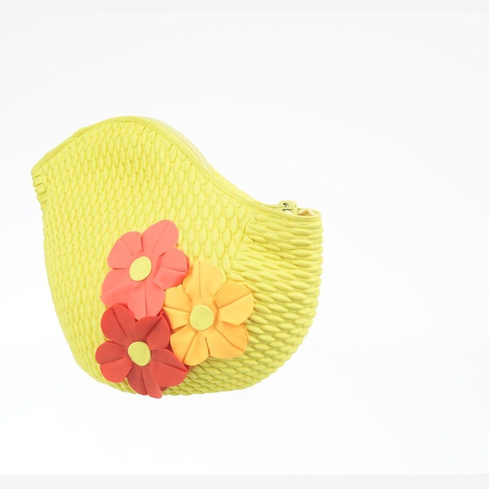 Bags and totes - Yellow Vintage 3 Flowers Swim Bag - KORES ACCESSORIES