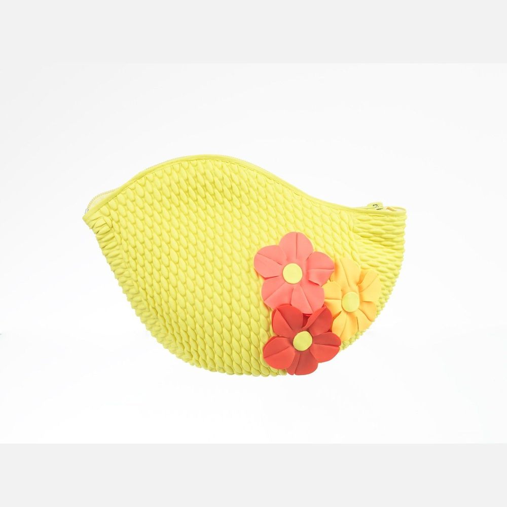 Bags and totes - Yellow Vintage 3 Flowers Swim Bag - KORES ACCESSORIES