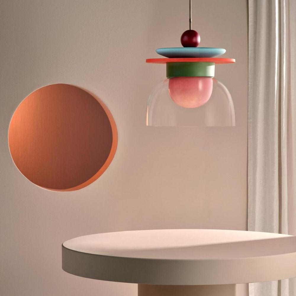 Hanging lights - Theia - Glass & Ceramic Pendant Lamp - SPHAER