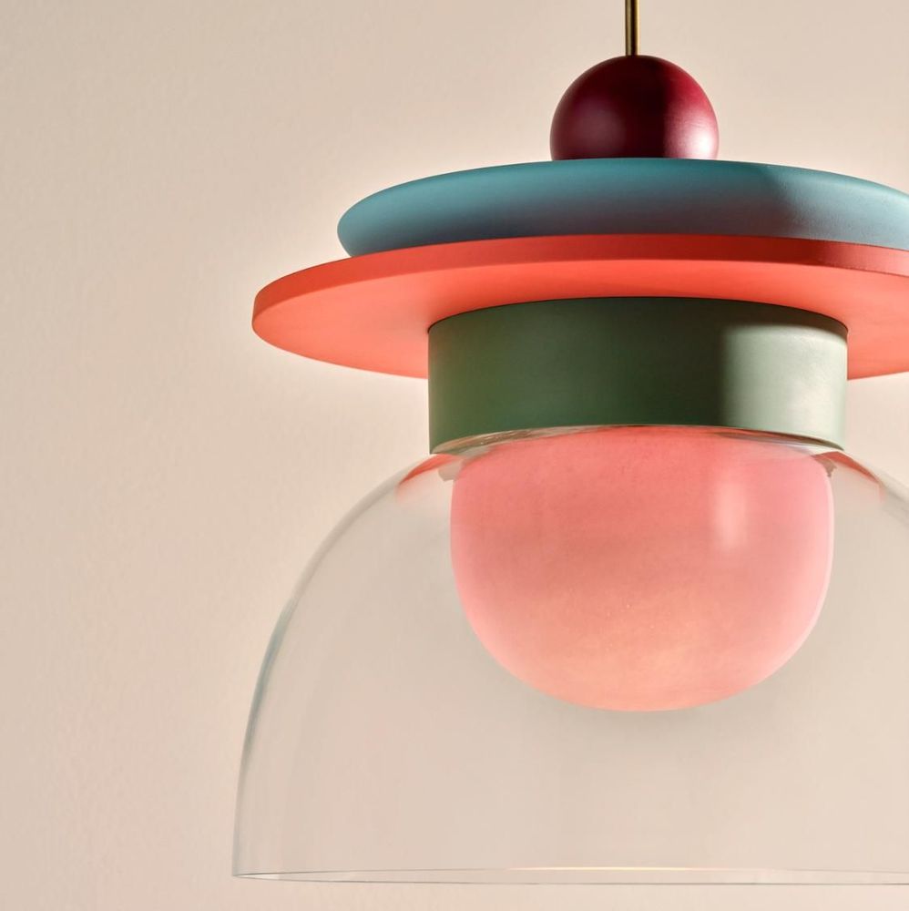 Hanging lights - Theia - Glass & Ceramic Pendant Lamp - SPHAER