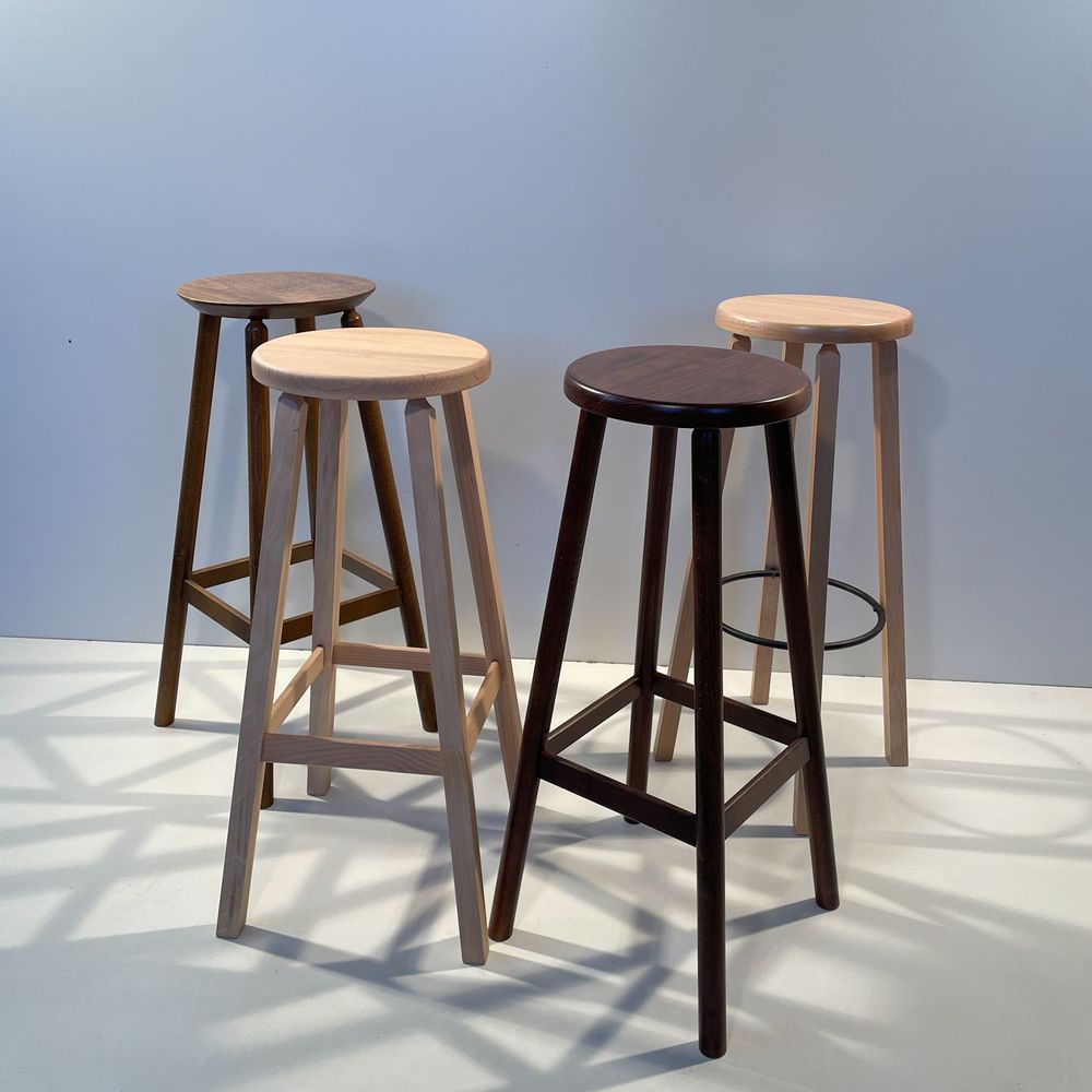 Customizable objects - Solid French beech wood stool - MON TABOURET