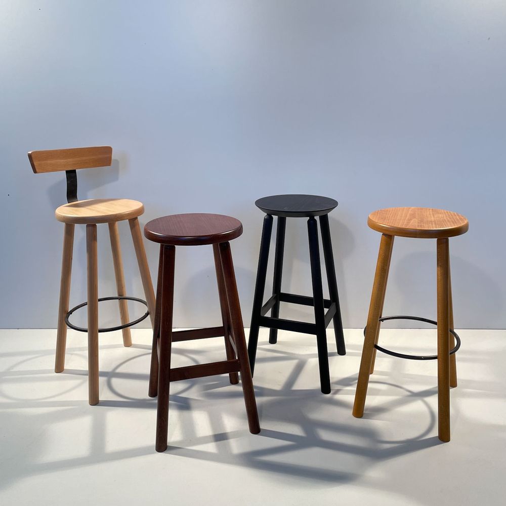 Customizable objects - Solid French beech wood stool - MON TABOURET