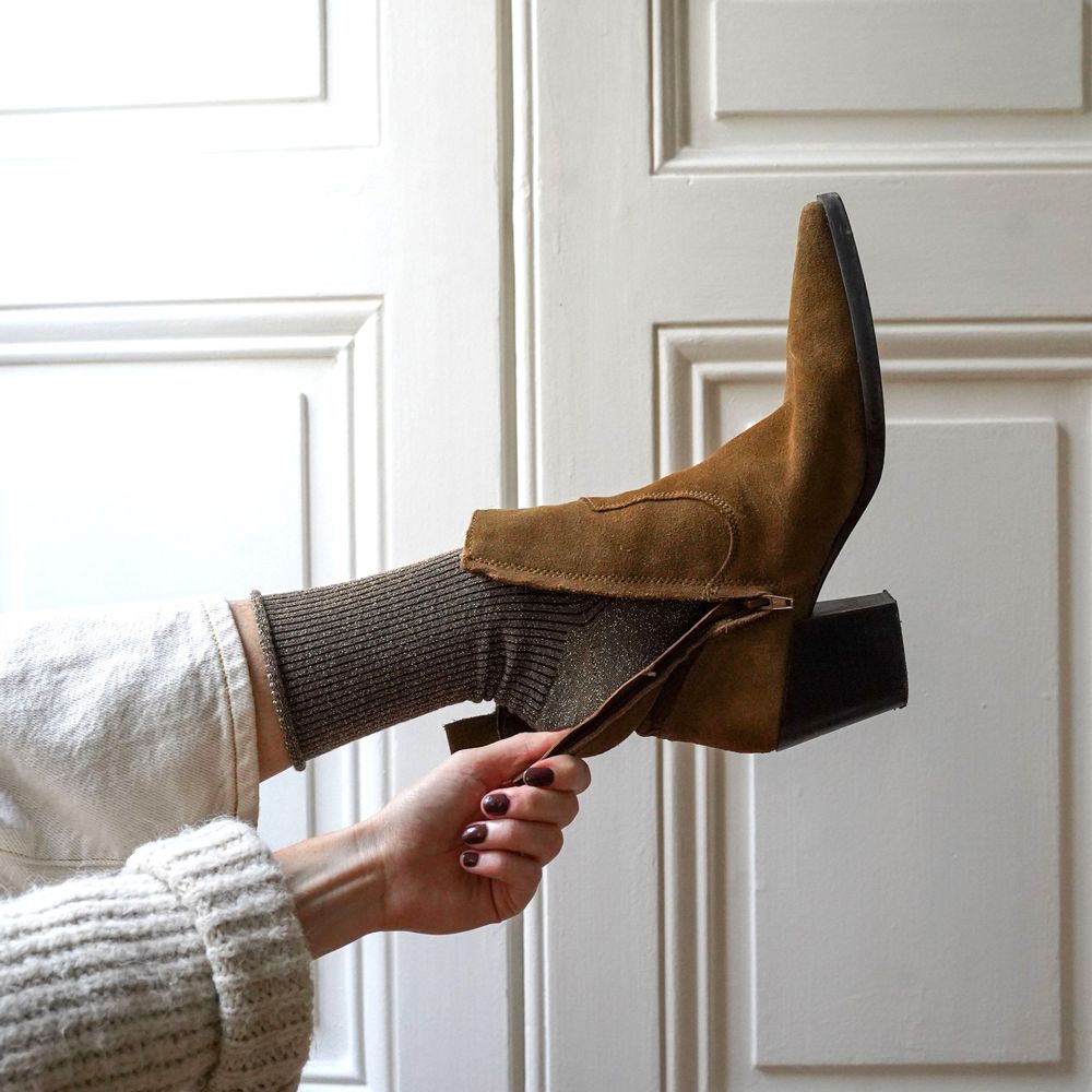 Chaussettes - Chaussettes Klue à Paillettes Lurex en Lyocell eco-responsable - KLUE